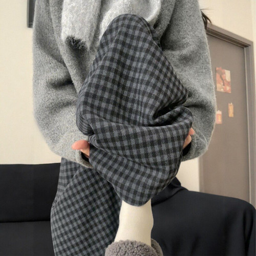 听劝！黑灰色格子裤真的巨好穿~