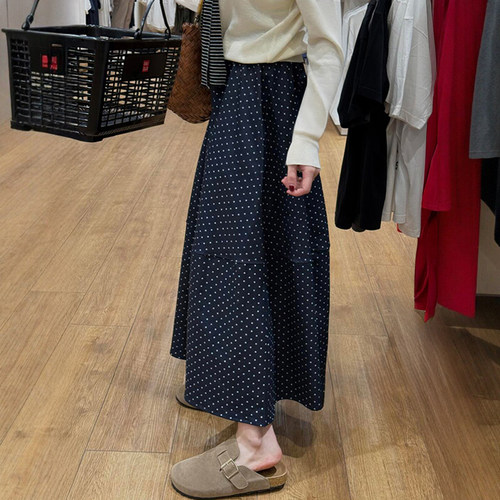 巨显瘦！版型超正的波点裙~