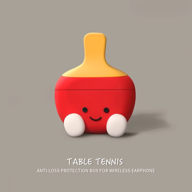 适用airpods4保护套苹果耳机壳乒乓球airpod4降噪2024新款蓝牙三二代pro磁吸充电ipods4带挂绳airpodspro2盒