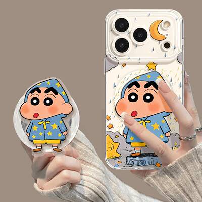 适用苹果手17机保护壳iphone17pr可爱omax透明磁16吸pro带支架15超好看14高级感小众13蜡笔小新17pro