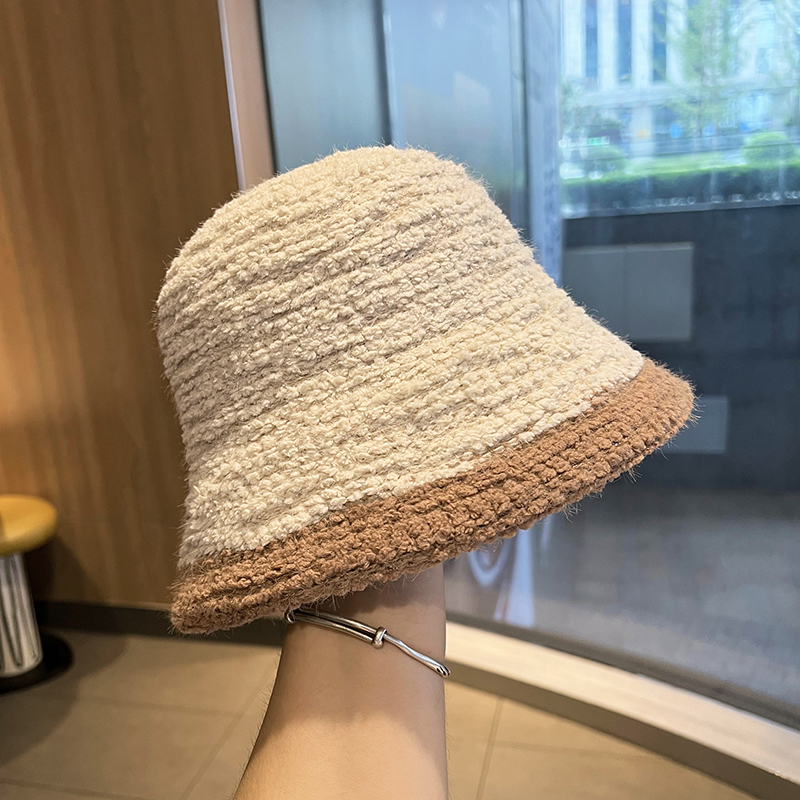 雪尼尔渔夫帽女秋冬时尚保暖