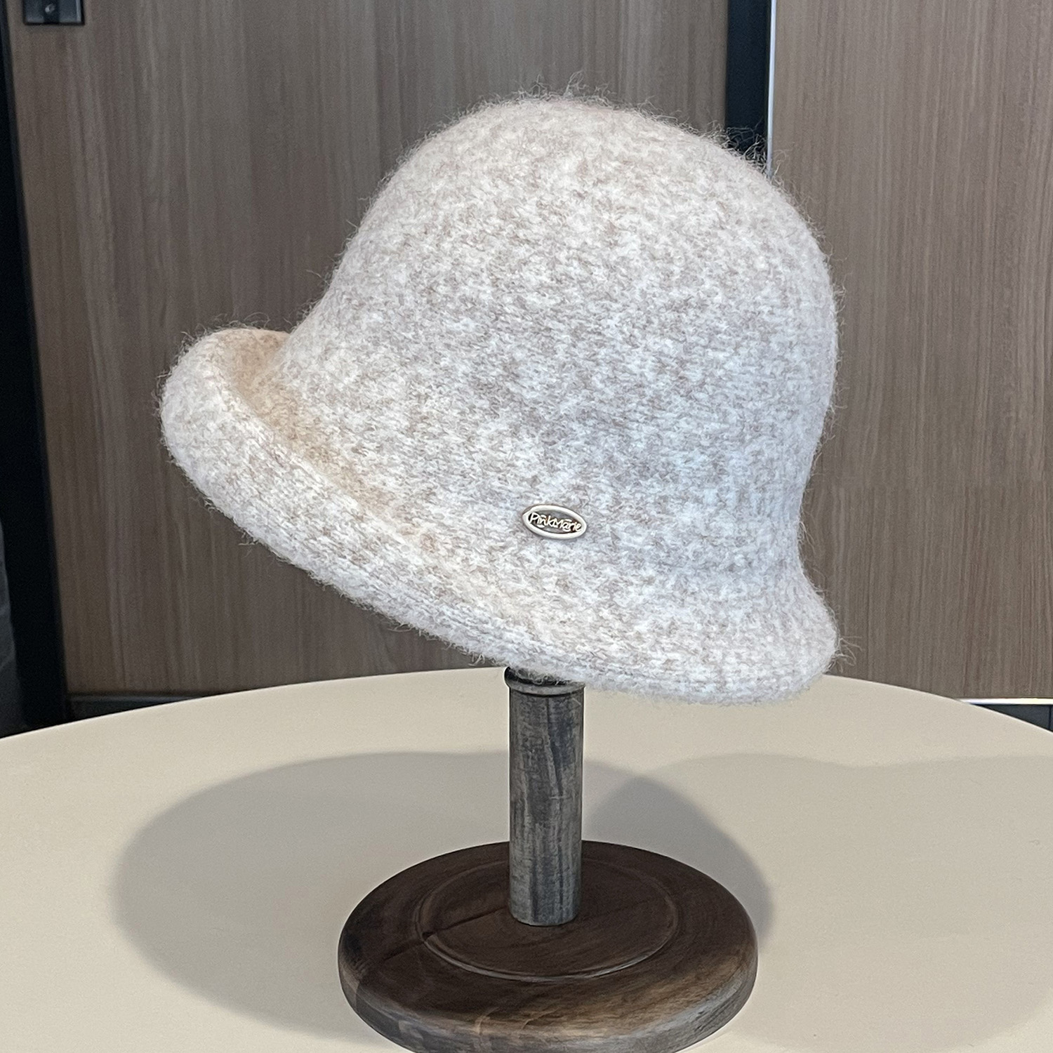 卷边针织渔夫帽女秋冬季氛围感