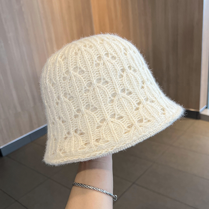 双面戴羊毛水桶帽女秋冬保暖