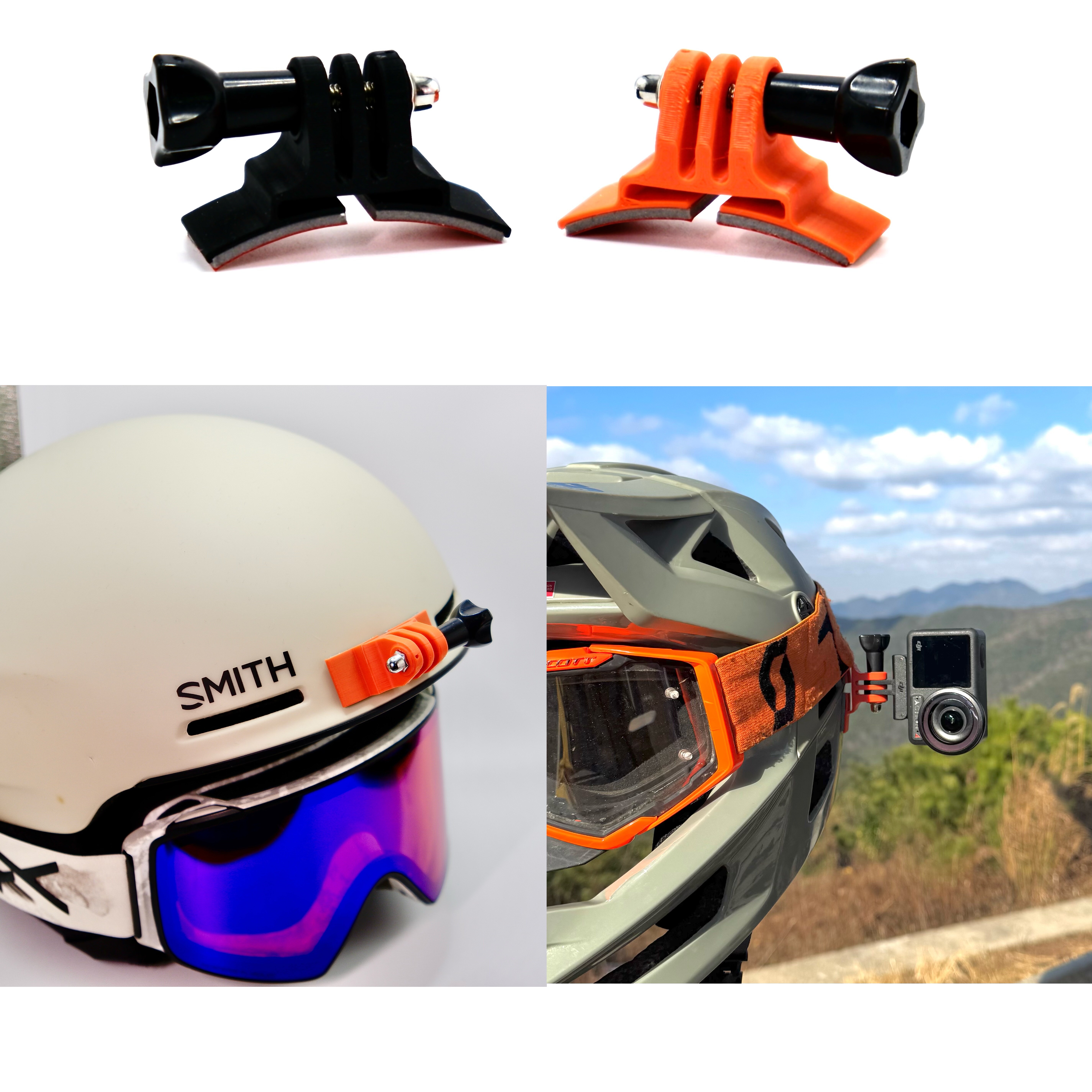 Gopro大疆insta运动相机速降侧挂架半盔滑雪头盔弧面粘接底座支架,3C数码配件,摄像机配件,淘宝优惠券,粉丝福利购,淘宝优惠卷