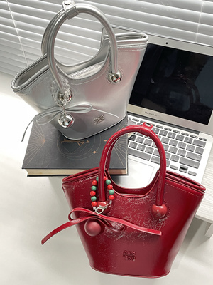 小众南风潮百搭樱桃热恋手提托特包包女式2024新款单肩斜挎小包包