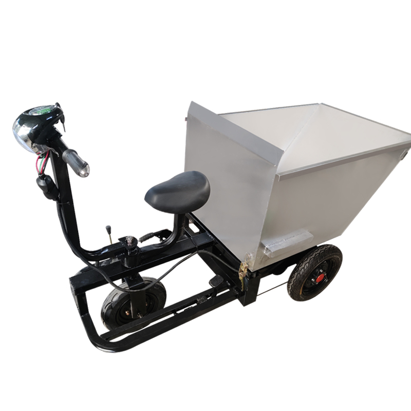 电动清粪三轮车前后骑不锈钢拉粪翻斗车农用养殖拉饲料工地灰斗i.