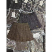 韩系学院风简约时尚 百褶裙女新款 复古百搭防走光半身短裙潮