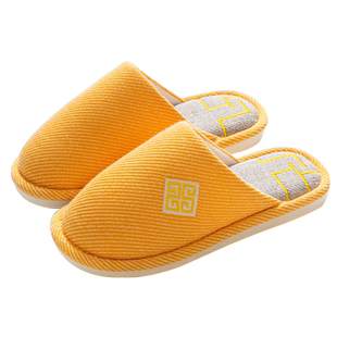 5双棉拖鞋家用秋冬季棉麻厚底防滑男女冬天室内家居2025新款拖鞋