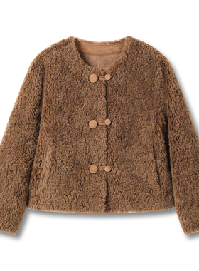 【老板潘潘~原ZM58221W外套~皮草既视感】长50