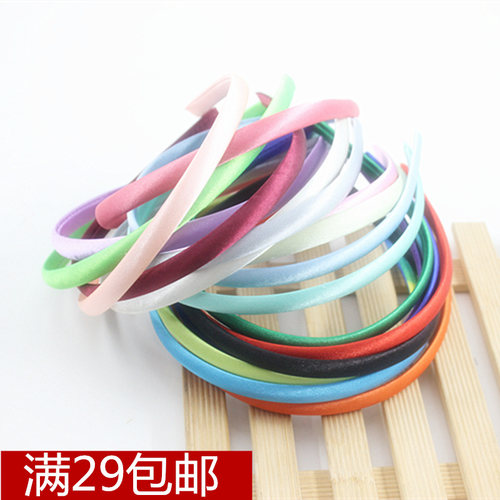 诚爱花艺1CM宽包布发箍塑料头箍无齿多色DIY手工发饰发箍配件材料 - 封面