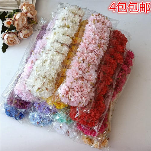 婚庆装饰樱花康乃馨DIY按包卖