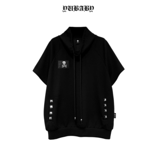 高领骷髅铆钉短袖 3.28晚20：00 24：00限时四小时粉丝内购七折