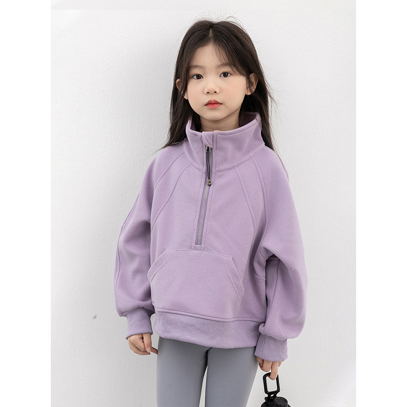 女童立领外套2025秋冬款