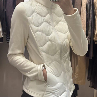 诺诺小众身绗缝气质排骨版型保暖羽绒服外套(90白鹅绒)998616