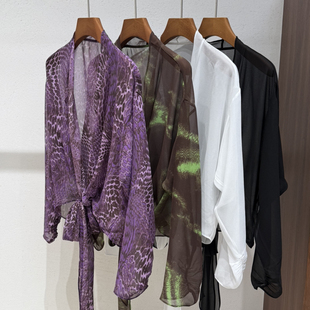 诺诺设计26夏上新经典 打结气质衬衫 6309 设计感时尚