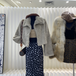 短外套2558 诺诺精致显瘦法式 复古翻领短款