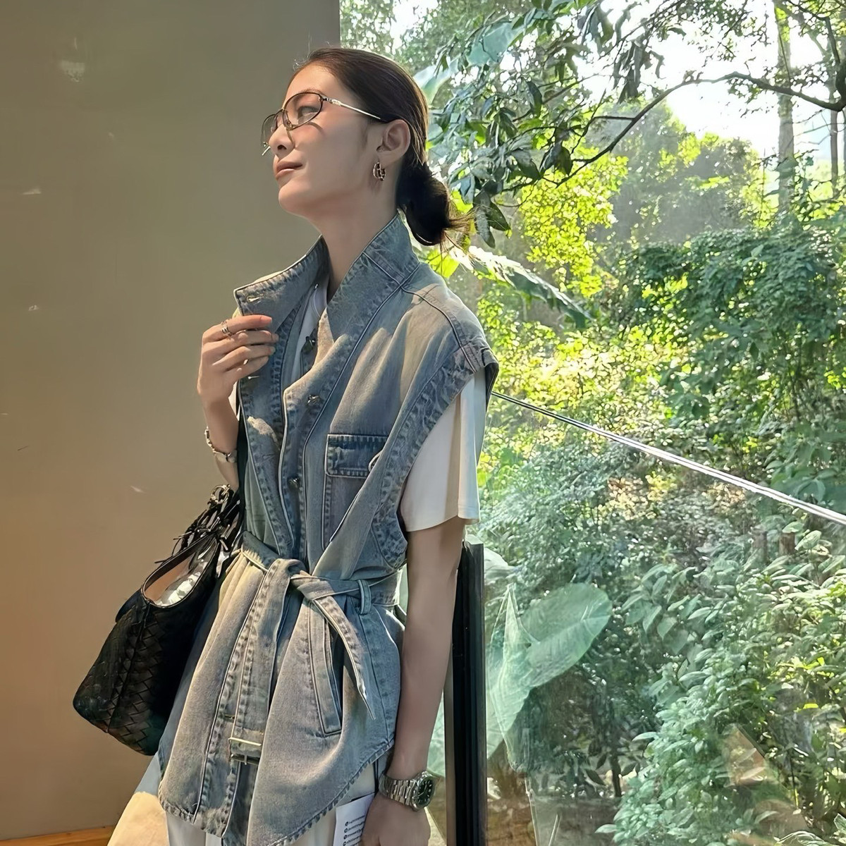 诺诺家26年早春上新啦欧美复古牛仔马甲(配腰绳)xy100,女装/女士精品,马夹,淘宝优惠券,粉丝福利购,淘宝优惠卷