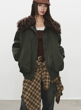 诺诺服外羽绒服(配托斯卡纳皮毛一体毛领可拆)(含90鹅绒)NN66022