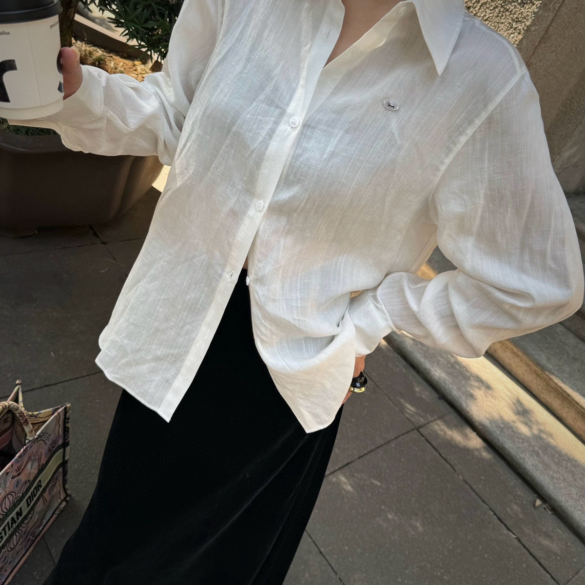 诺26年早春天丝麻极简衬衫(不含任何配件)CY25543