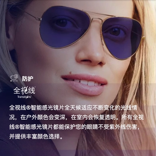 依视路变色镜片第九代全视线GEN S动态感光镜片1.6钻晶膜洁膜致