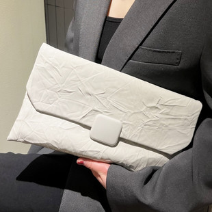 2025新款时尚手拿包女真皮信封包精致高档单肩斜挎小包气质手机包