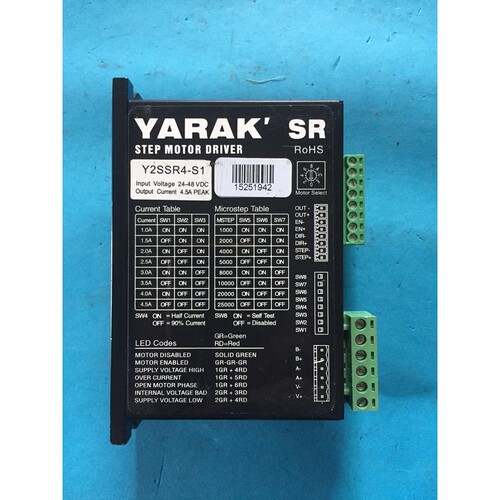 信浓YARAK二相步进驱动器Y2SSR4-S1，功能完好，二议价