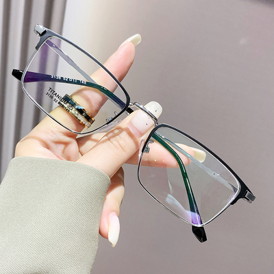 超轻防蓝光眼镜框男近视可配度数