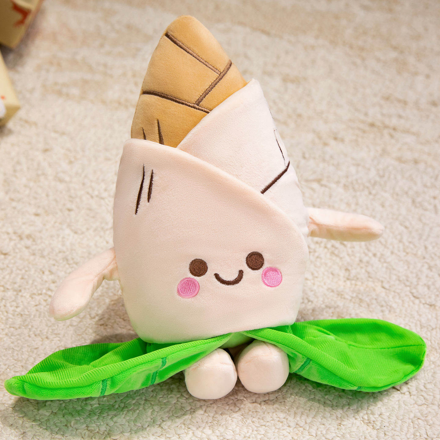 可剥皮的笋玩偶可爱竹笋公仔毛绒玩具儿童女生布娃娃抱枕挂件礼物