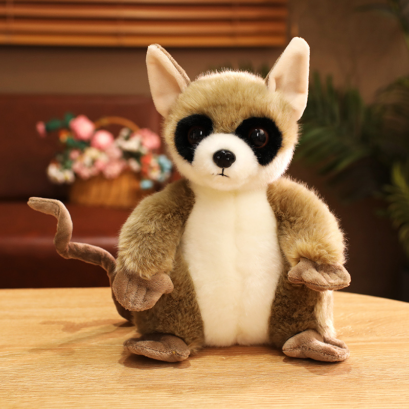 仿真动物公仔毛绒玩具大眼狐猴