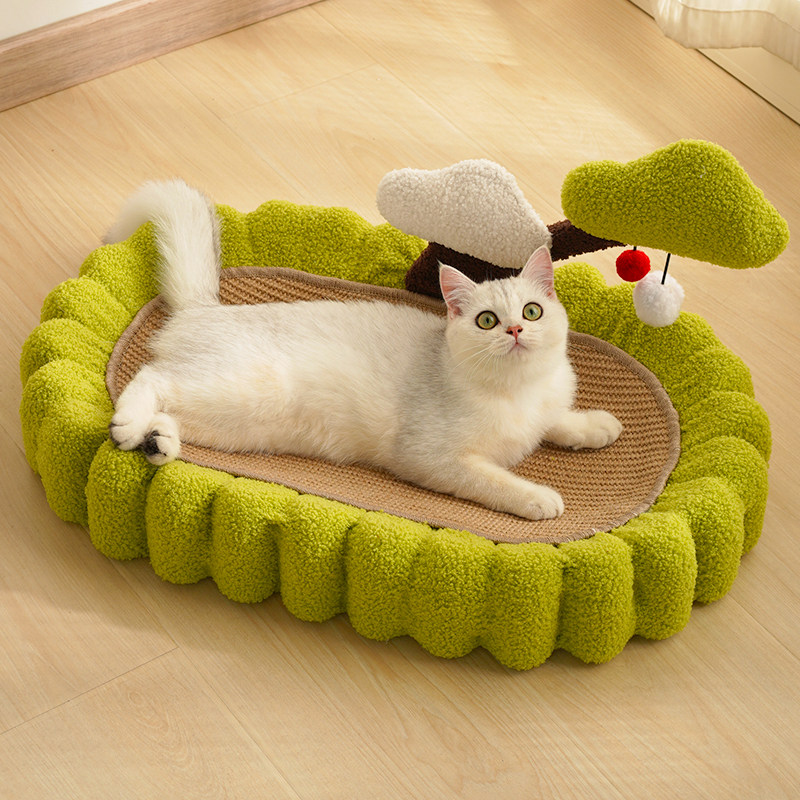 剑麻猫抓板窝耐抓耐磨不掉屑大号垫子猫爪板防猫抓沙发保护猫抓盆高性价比高么？