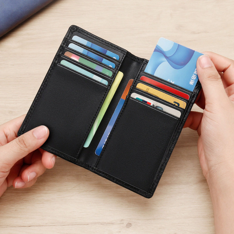 银行卡包超薄款小羊皮卡夹男士女真皮2025新款信用卡多卡位卡片包
