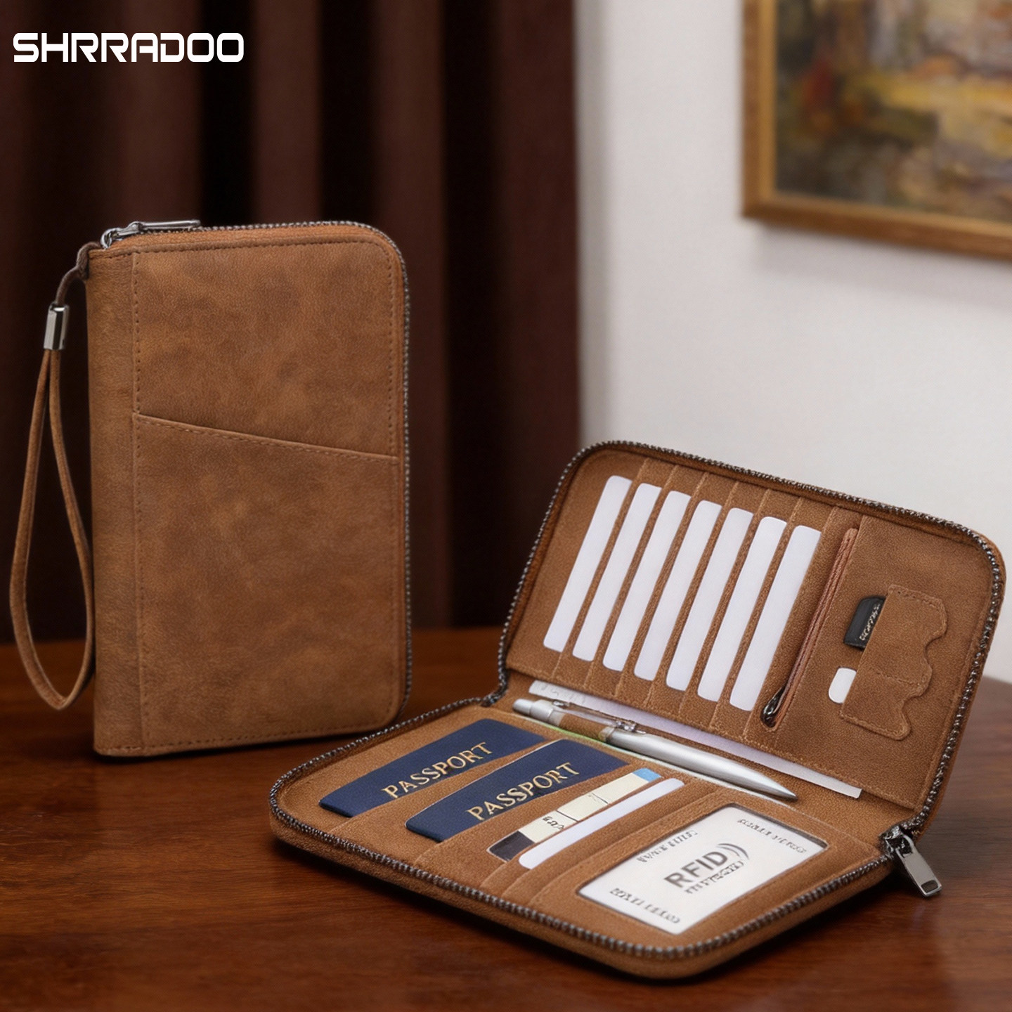 复古高级护照包大容量旅行随身护照证件卡包多卡位护照机票夹收纳,箱包皮具/热销女包/男包,证件包,淘宝优惠券,粉丝福利购,淘宝优惠卷