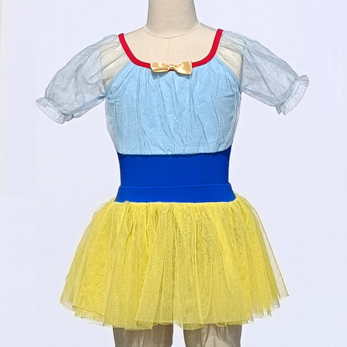 爱莎公主舞蹈服白雪公主裙软纱儿童芭蕾舞演出服夏季中国舞练功服