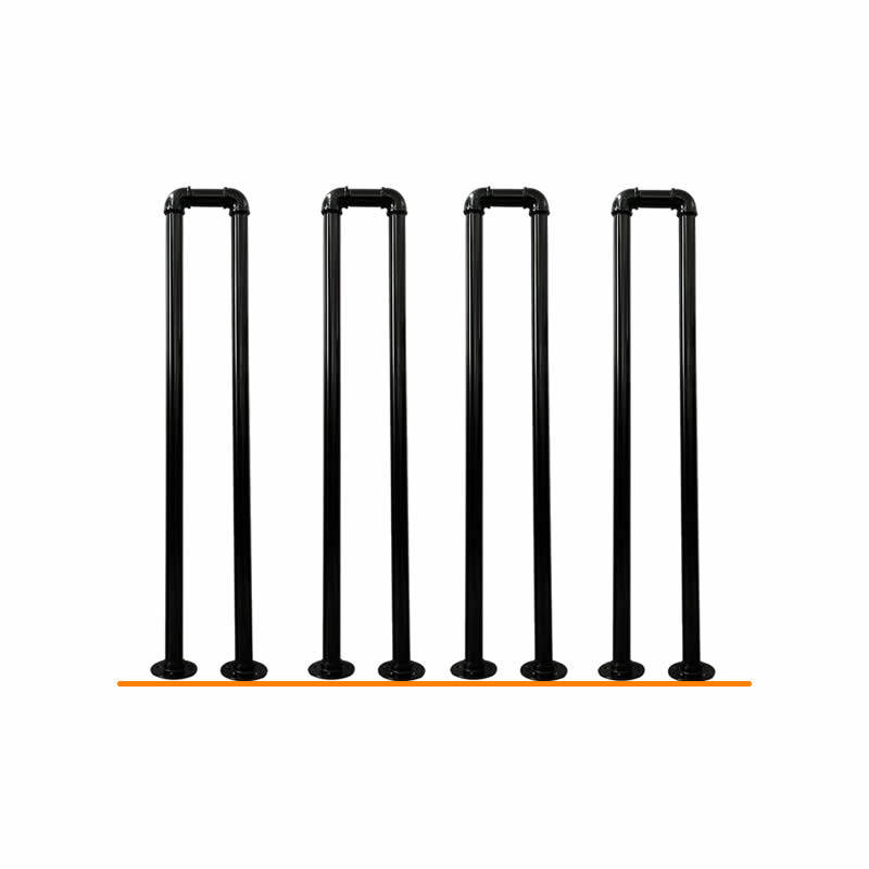 工业风水管室内外U型楼梯扶手防护栏杆走廊阁楼老人儿童n型围栏