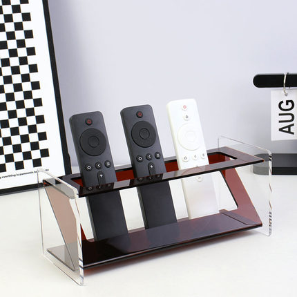 亚克力桌面置物架轻奢客厅茶几摆件多功能创意遥控器收