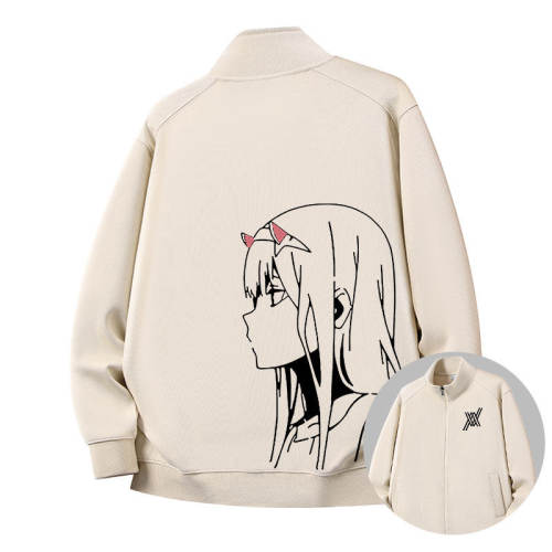 DARLING in the FRANXX队02周边立领拉链夹克外套秋冬季新款