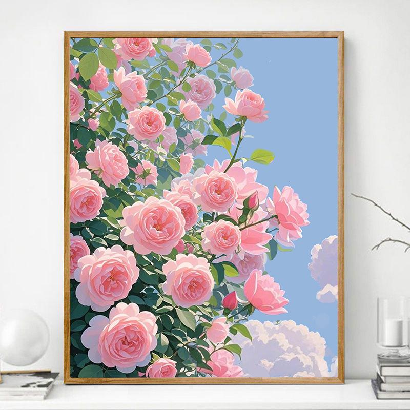 治愈系田园花卉十字绣2025新款线绣客厅年轻人小件高级感自己手工