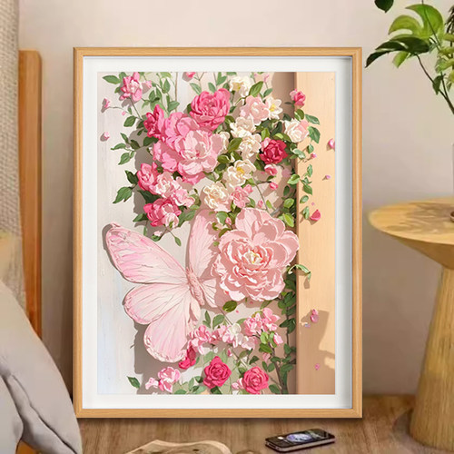 十字绣2025高颜值蝴蝶满绣新款唯美客厅餐厅高级感手工年轻自己绣
