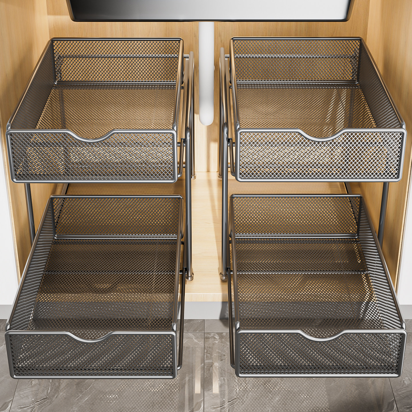 厨房抽屉置物架橱柜内抽拉式多功能分层架下水槽超深拉篮收纳神器,厨房/烹饪用具,厨房抽屉置物架,淘宝优惠券,粉丝福利购,淘宝优惠卷