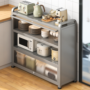 厨房极窄夹缝收纳置物架落地多功能喂养台门后靠墙边餐边柜储物架