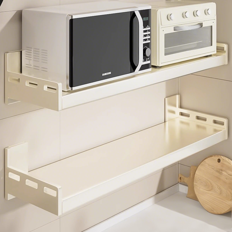 厨房微波炉置物架壁挂式多功能免打孔吊柜下挂墙面上悬空收纳架子,厨房/烹饪用具,厨房置物架/置物柜/角架,淘宝优惠券,粉丝福利购,淘宝优惠卷