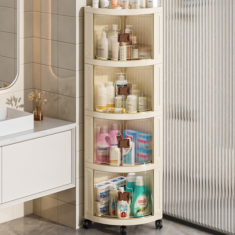 浴室置物架夹缝卫生间厕所三角架马桶转角落地收纳架子角柜转角柜