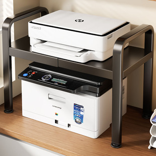 打印机置物架台面双层多功能桌上微波炉放置收纳支架桌面增高架子