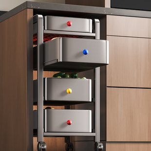 厨房菜篮子置物架多层落地可移动放水果蔬菜收纳家用多功能小推车