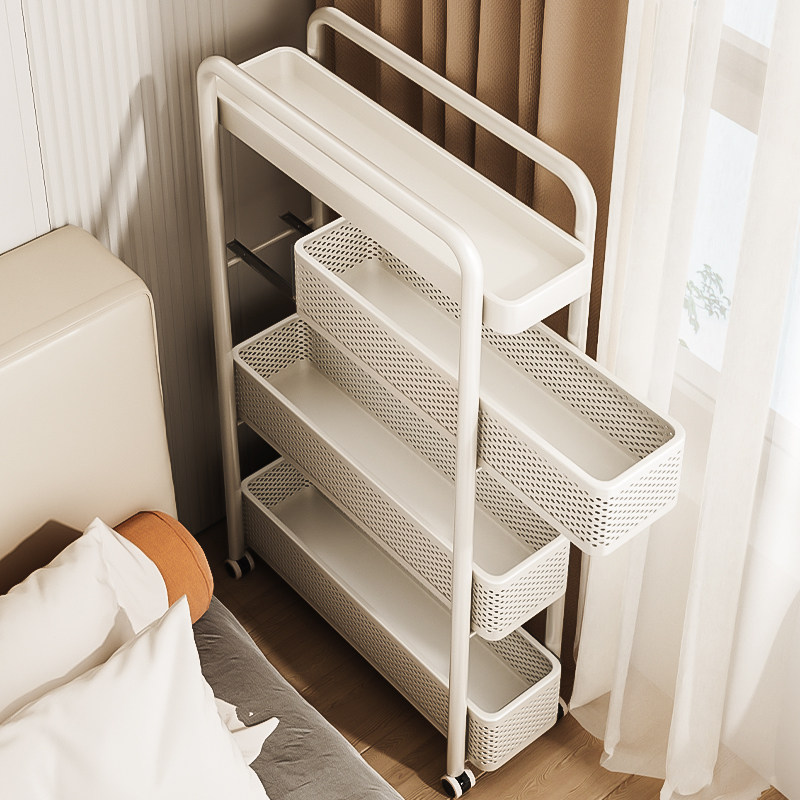 小推车置物架厨房落地卧室多层婴儿零食移动浴室卫生间收纳储物架,收纳整理,整理架/置物架/收纳架,淘宝优惠券,粉丝福利购,淘宝优惠卷