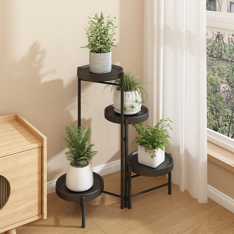 花架子多层室内家用阳台装饰铁艺客厅花盆架落地式绿萝置物架折叠,家装主材,卫浴置物架,淘宝优惠券,粉丝福利购,淘宝优惠卷