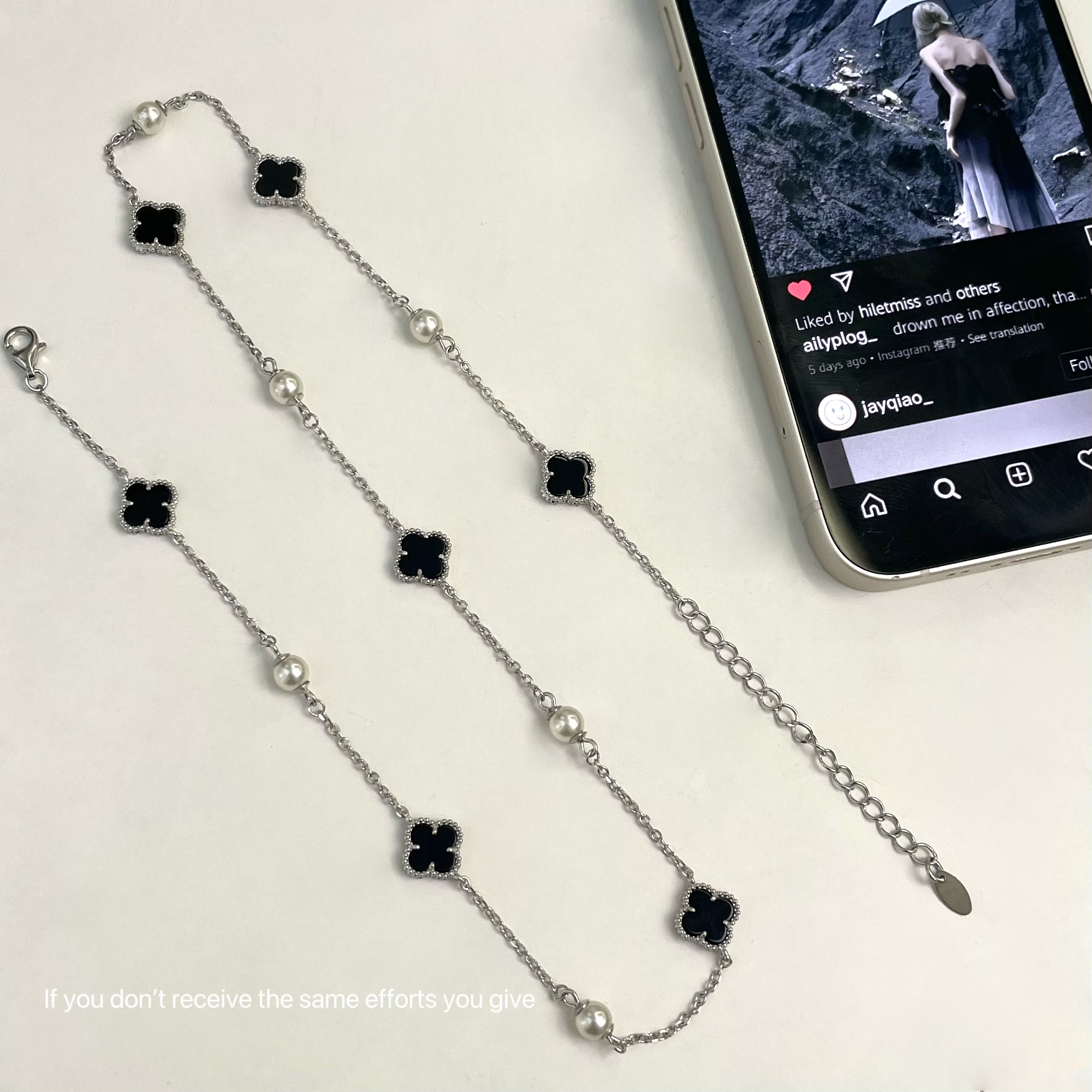 质名媛幸运草项链女重工小众