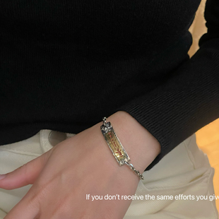 s925纯银运开时泰转运手牌太角手链招财转运男女同款 朱砂字