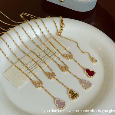 S925纯银葫芦项链女款轻奢小众设计高级感锁骨链精致配饰