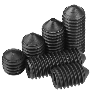 304不锈钢尖端紧定螺钉12.9级无头内六角螺丝顶丝316尖头机米M2M3